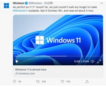 Windows 11将于10月5日正式推出 坏消息是：首发不支持安卓应用