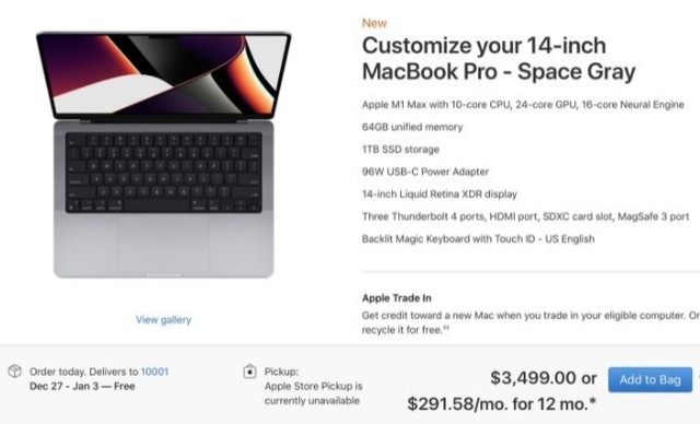 供不应求！部分新MacBook Pro发货延期至明年