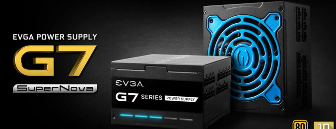 EVGA 发布新款 G7 系列电源：LED 灯显示负载，650-1000W，10 年保修