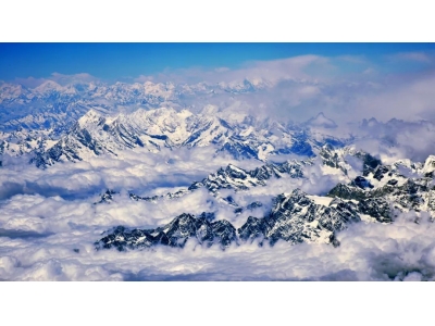 喜马拉雅山脉高山树线高清全景图发布