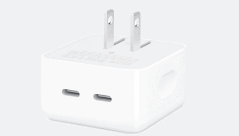 苹果35W双USB-C电源适配器充电细节公布